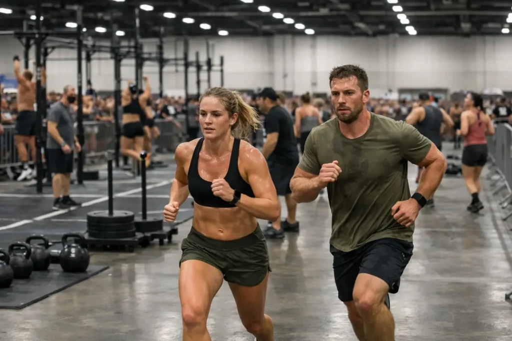 how often are HYROX events – athletes racing inside an indoor expo hall