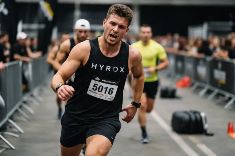 Experienced HYROX athlete outperforming a fitter competitor through better pacing