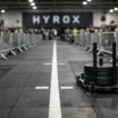 Close-up of a HYROX competition sled runner after the 2026 equipment update