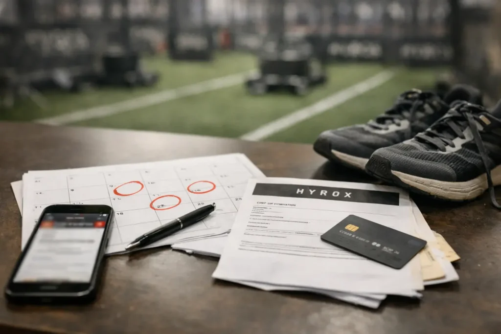 how to get the best hyrox price planning race registration with calendar ticket and payment method