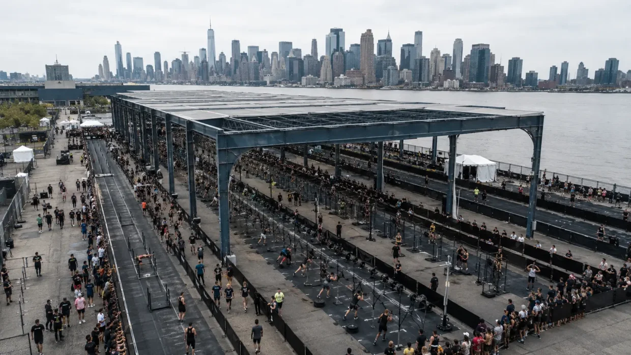 HYROX New York 2026 outdoor venue at Pier 76 Hudson River Park