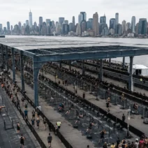 HYROX New York 2026 outdoor venue at Pier 76 Hudson River Park