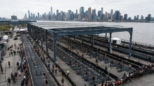 HYROX New York 2026 outdoor venue at Pier 76 Hudson River Park