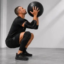 elbow sleeve for HYROX worn during wall ball training