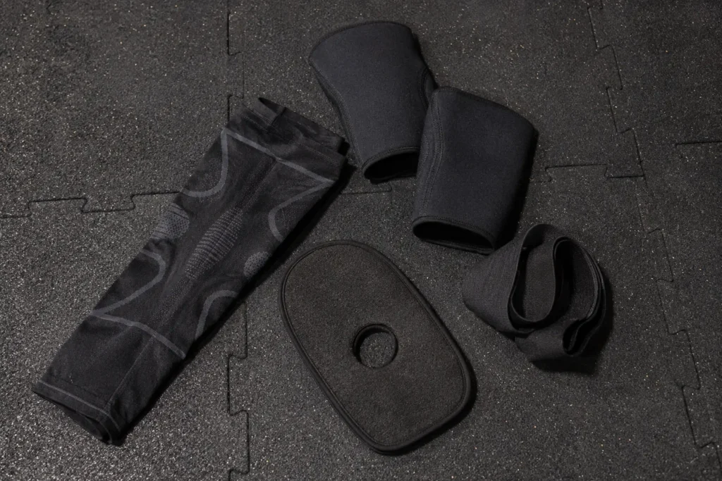 compression leg sleeve for HYROX gear options flat lay