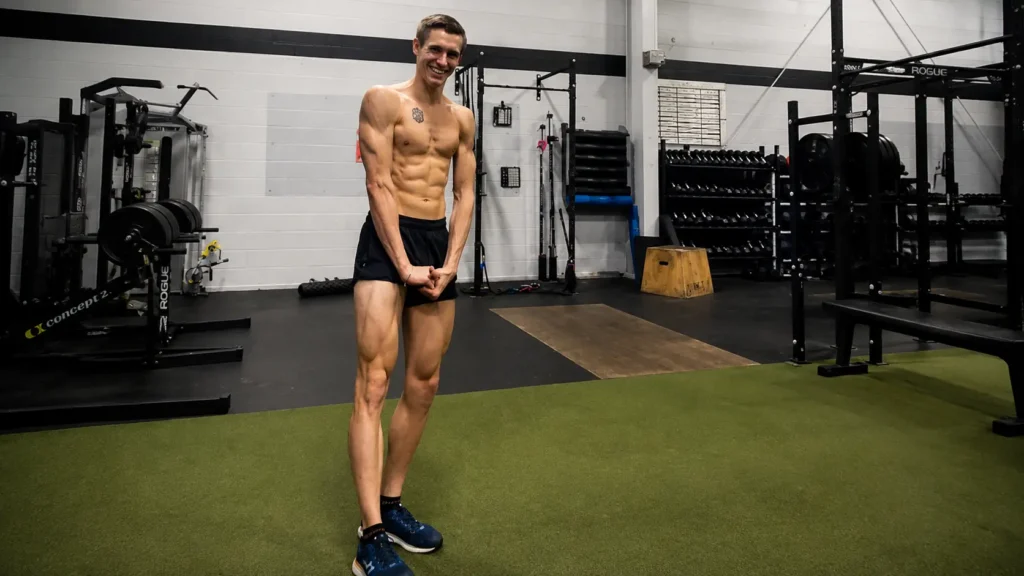 Dylan Scott training in the gym before becoming HYROX world champion