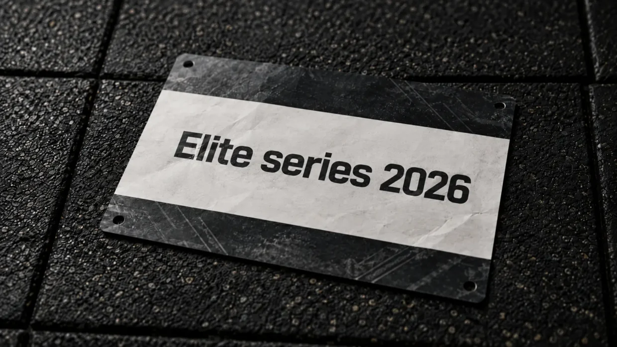 HYROX race bib representing the new Elite Series 2026 qualification system