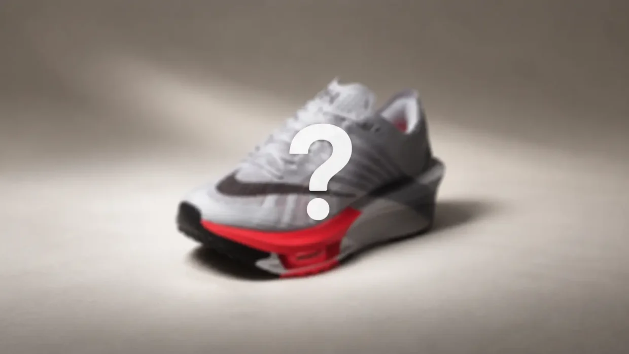 Nike Hybrid shoes for HYROX shown with a question mark, teasing the new release