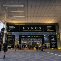 HYROX Cologne 2027 entrance at Koelnmesse, home to FIBO Caption : Athletes arriving at the HYROX entrance inside Koelnmesse — the venue for HYROX Cologne 2027.
