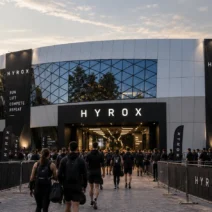 HYROX Budapest 2026 venue entrance at Hungexpo
