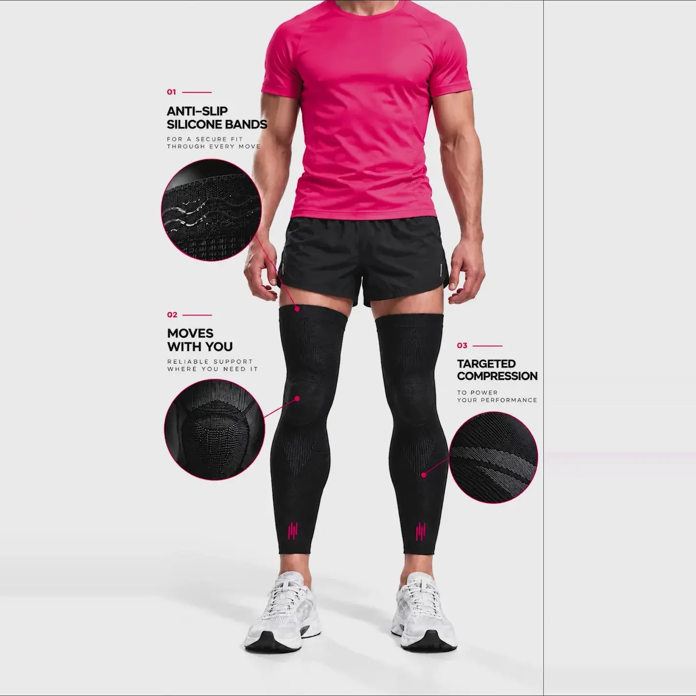 knee sleeves for HYROX sled push and wall balls